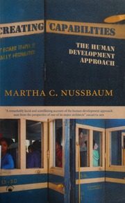 جلد کتاب [ Creating Capabilities: The Human Development Approach ]