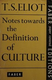 جلد کتاب notes towards the definition of culture